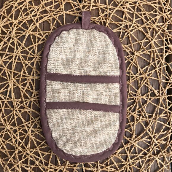 Oven Mitt, 2 Finger Hotpads, Square Potholder, Neutral Print, Baking Gift Set - Picture 7 of 8